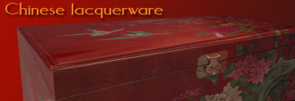high quality Chinese lacquerware furniture and jewelry boxes