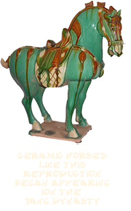 classic Chinese sculpture of horse