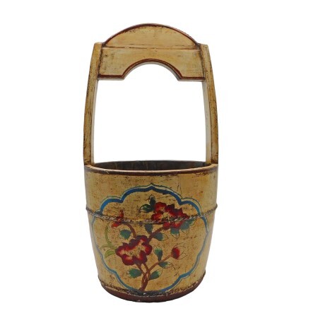 Authentic Tibetan Water Bucket with Handle